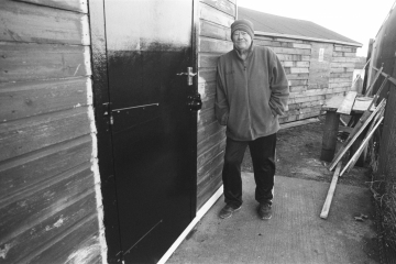 01-Asher-by-his-cabin-Middleton-Fishing-Cabins-Hartlepool