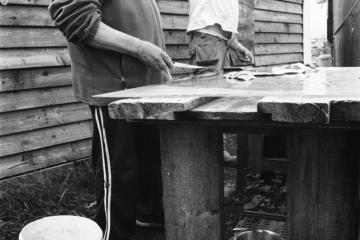 11-At-the-gutting-table-Middleton-Fishing-Cabins-Hartlepool