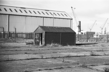 32-Lone-cabin-on-old-site-Josh-outside-his-cabin-Middleton-Fishing-Cabins-Hartlepool