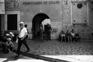 Ferrocarril de Sóller (train station), Mallorca, Spain.